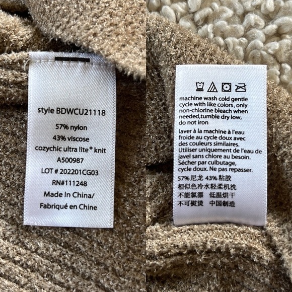 BAREFOOT DREAMS Cozychic Ultra Lite Knit Size Medium NWT - Picture 8 of 11